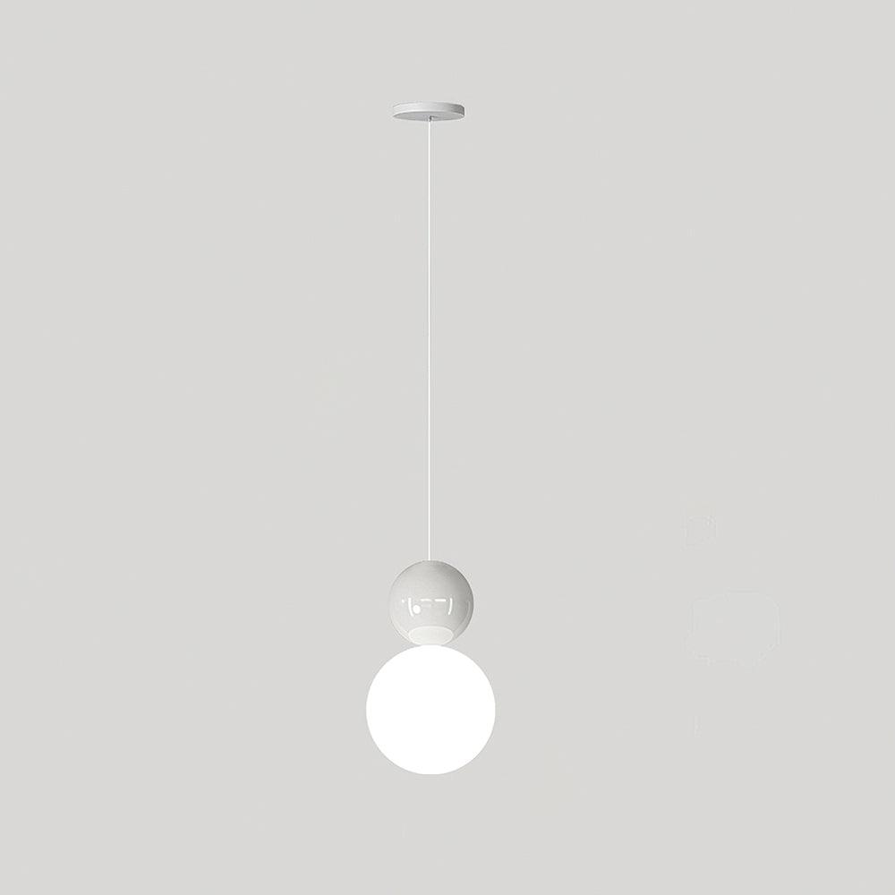 Modern Double Sphere Acrylic Pendant Light for Contemporary Dining and Living Areas