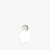 Modern Double Sphere Acrylic Pendant Light for Contemporary Dining and Living Areas