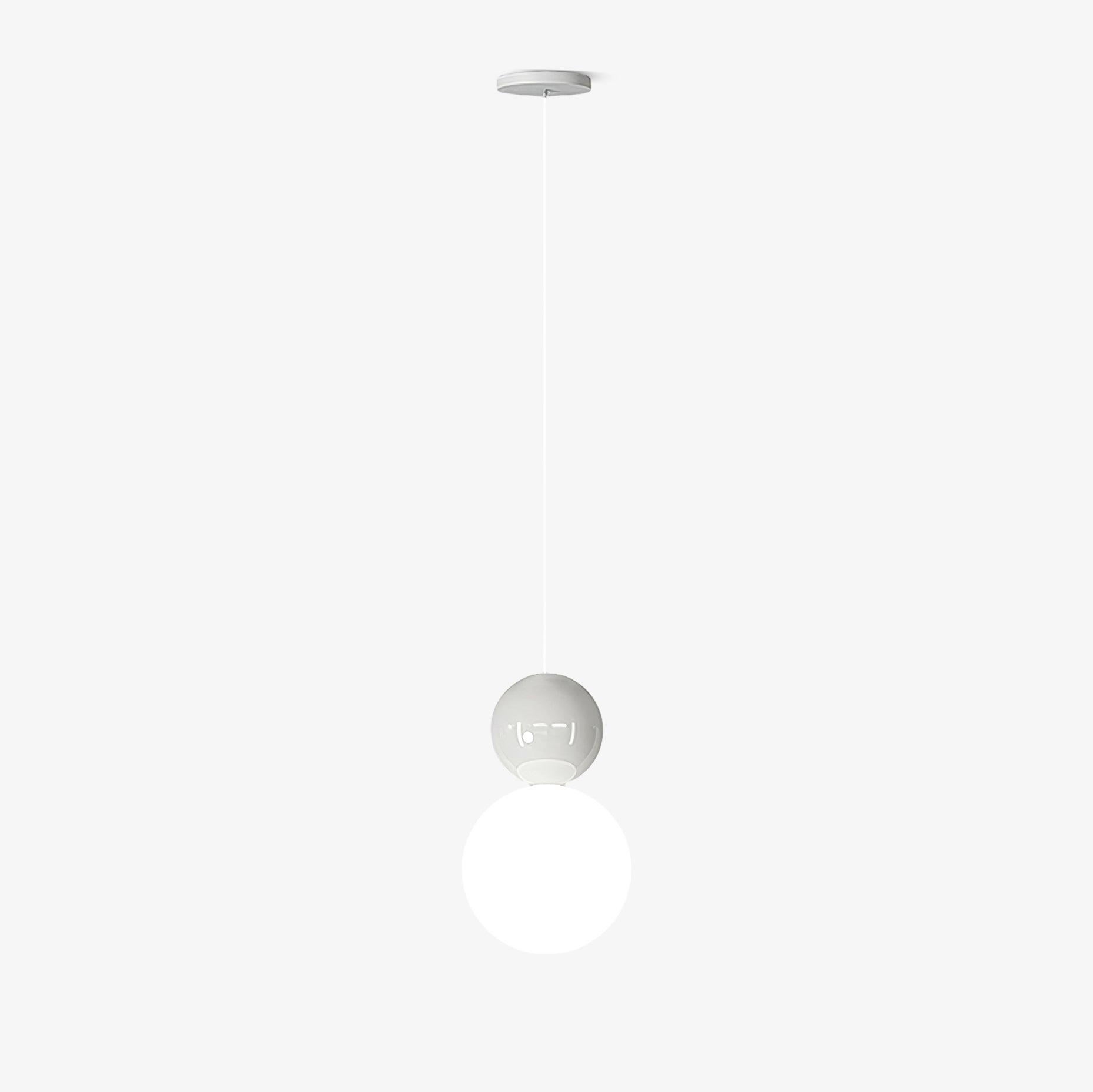 Modern Double Sphere Acrylic Pendant Light for Contemporary Dining and Living Areas