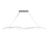 Modern Double Wavy LED Chandelier Creative Minimalist Hanging Pendant Light