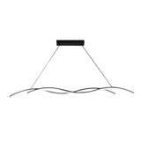 Modern Double Wavy LED Chandelier Creative Minimalist Hanging Pendant Light