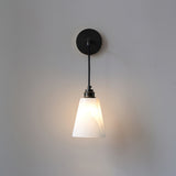 Modern Droplet Alabaster Wall Sconce Light with Natural Stone Shade for Indoor Decor