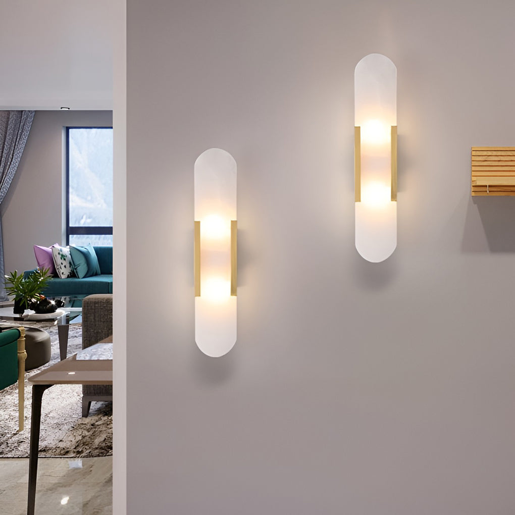 Modern Dual Light G4 LED Wall Sconce Electroplated Metal Up and Down Accent Lighting