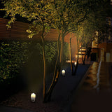 Modern Eggshell RGB Waterproof Outdoor Spotlights for Garden Landscape Adjustable COB LED Garden Lights