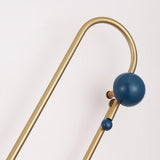 Modern Electrical Circuit LED Wall Sconce with Minimalist Rotating Arms Gold and Blue Wall Lamp