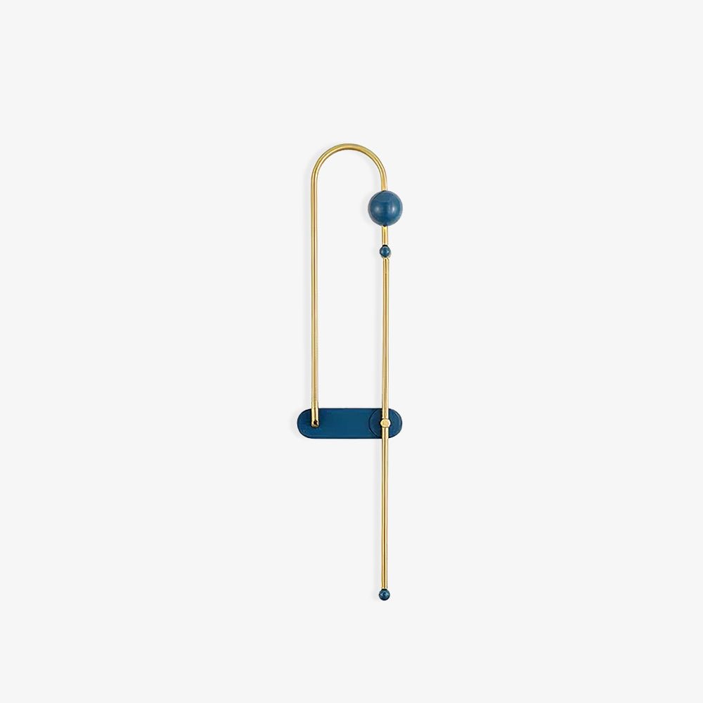 Modern Electrical Circuit LED Wall Sconce with Minimalist Rotating Arms Gold and Blue Wall Lamp
