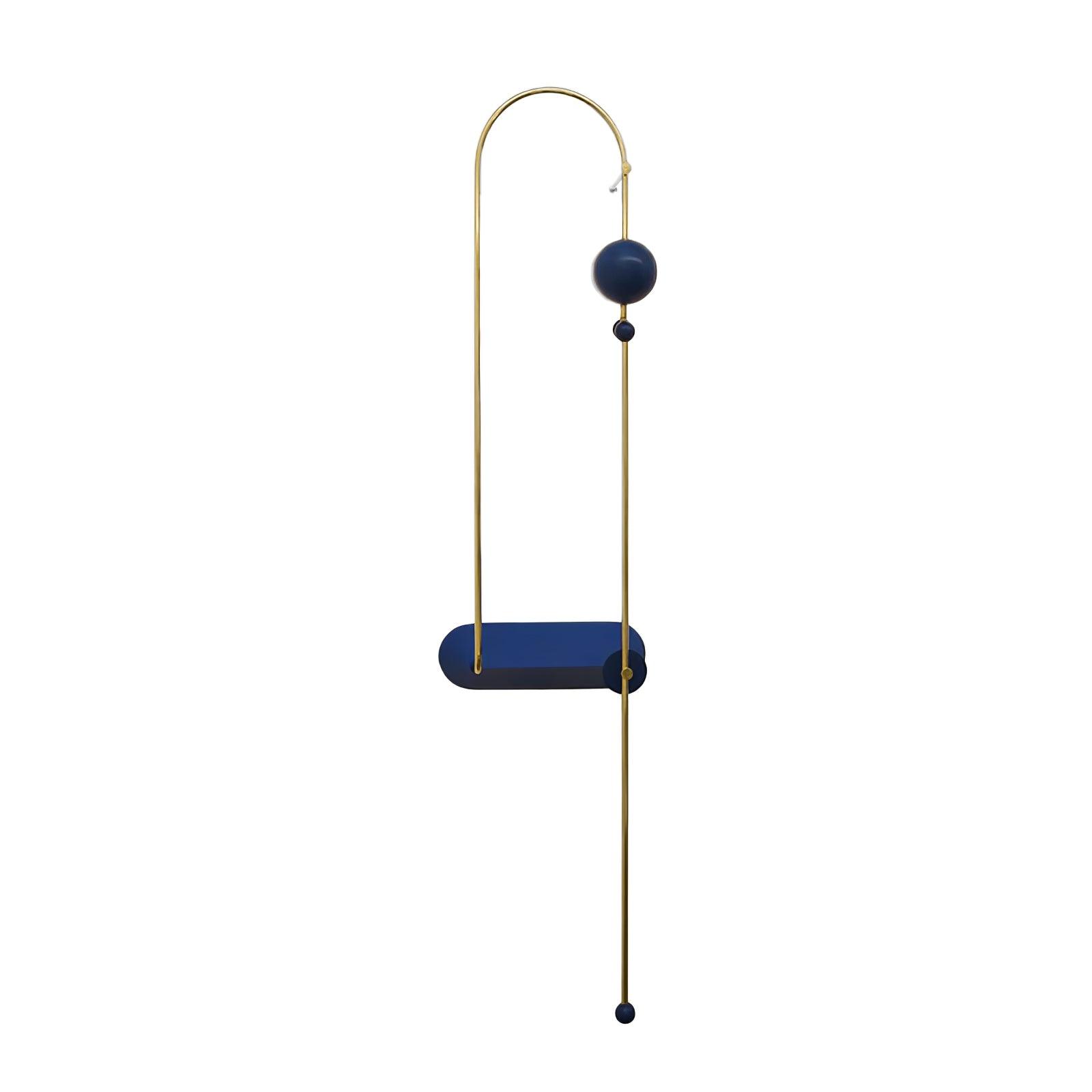 Modern Electrical Circuit LED Wall Sconce with Minimalist Rotating Arms Gold and Blue Wall Lamp