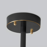 Modern Electroplated Glass Chandelier Copper Semi Flush Mount Ceiling Light for Living Room