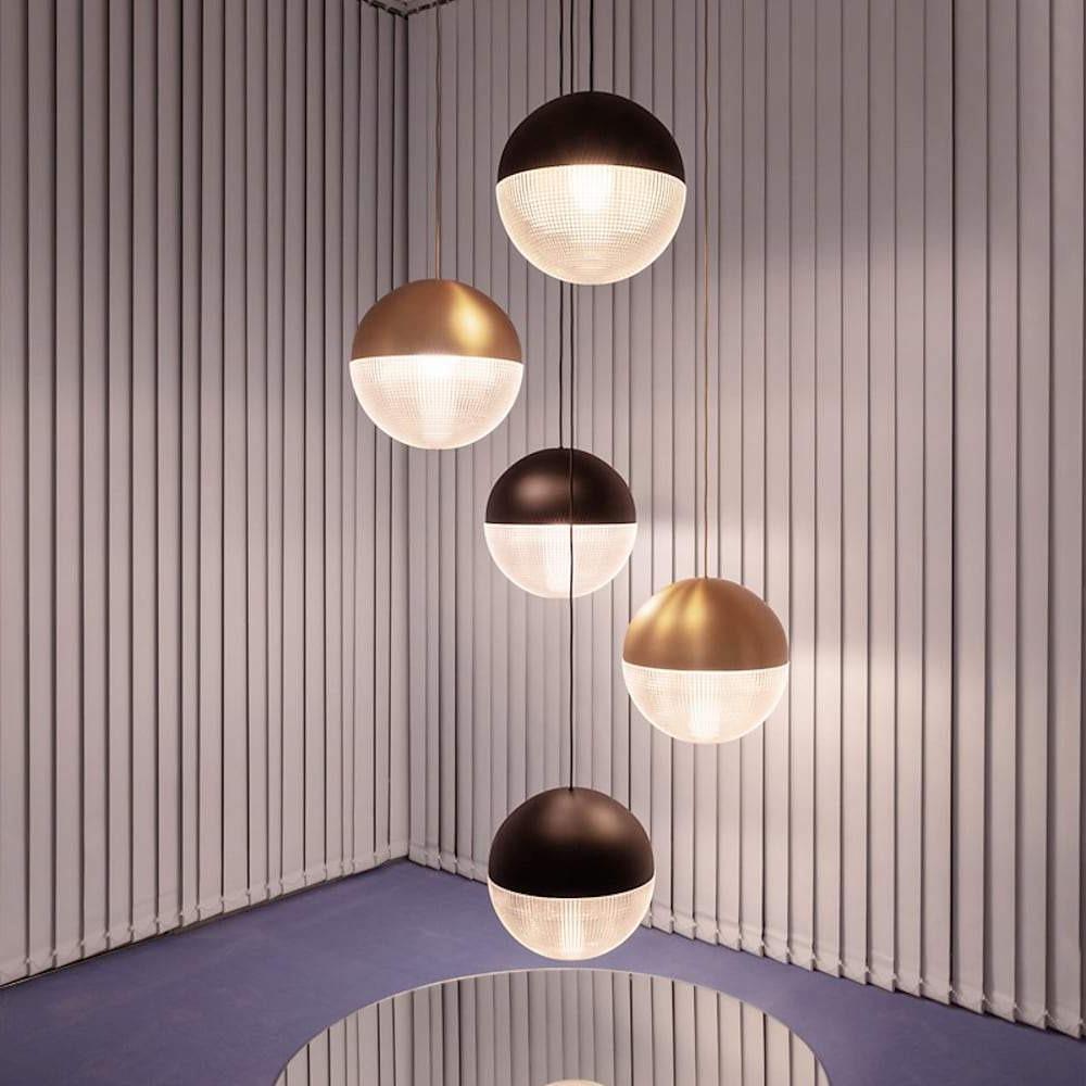 Modern Electroplated Glass Globe Pendant Lighting Nordic Round Ball Hanging Ceiling Lamp