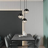 Modern Electroplated Glass Globe Pendant Lighting Nordic Round Ball Hanging Ceiling Lamp
