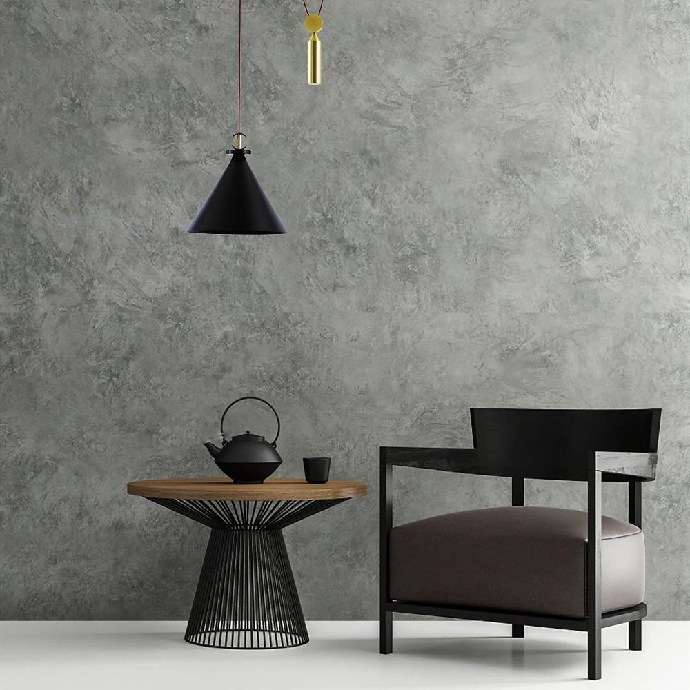 Modern Electroplated Metal Conical Pendant Light Adjustable Linear LED Ceiling Lamp