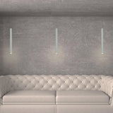 Modern Elongated Cylinder LED Pendant Light Slim Tube Hanging Ceiling Lamp for Kitchen Island