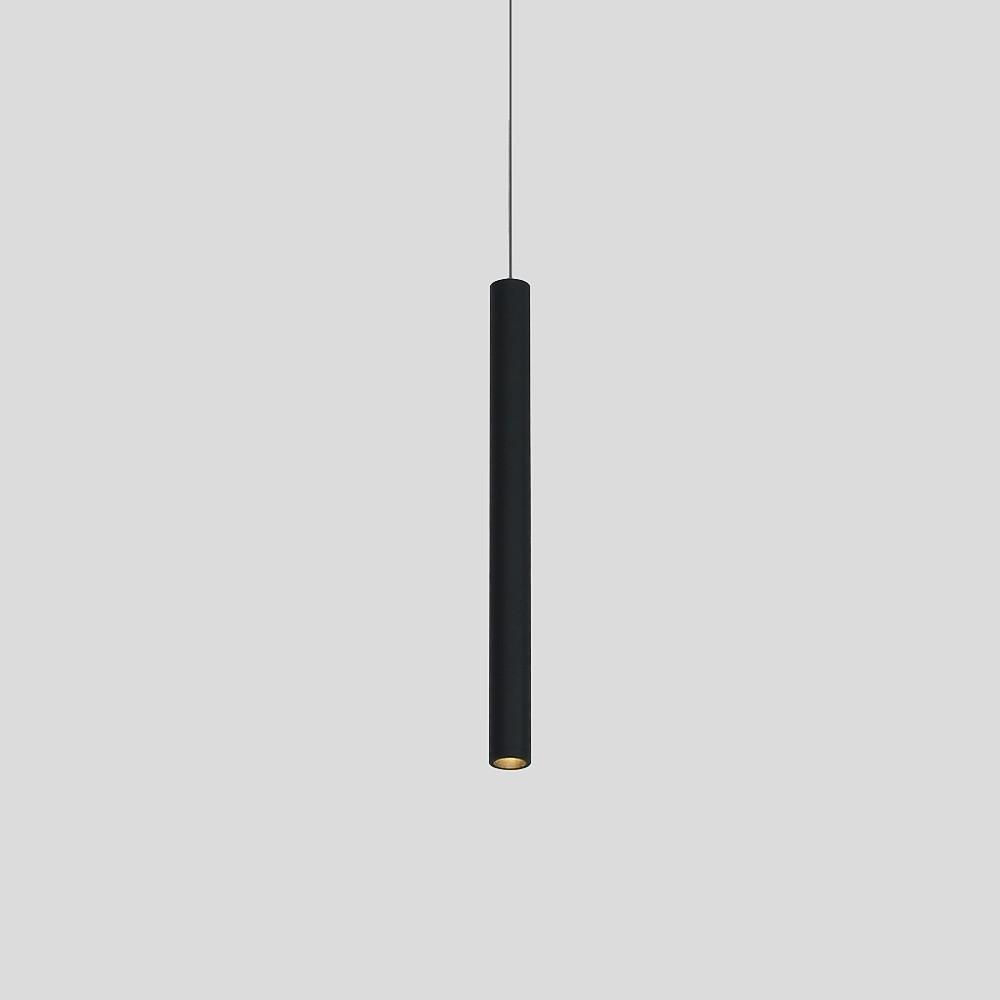 Modern Elongated Cylinder LED Pendant Light Slim Tube Hanging Ceiling Lamp for Kitchen Island