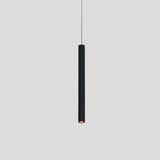 Modern Elongated Cylinder LED Pendant Light Slim Tube Hanging Ceiling Lamp for Kitchen Island