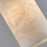 Modern Etruscan Alabaster Pendant Light Luxury Brass Hanging Lamp for Living Room Dining Area