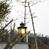Modern European Outdoor Post Lights Waterproof Aluminum Fence Lamp for Garden and Path Matte Black Finish