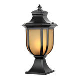 Modern European Outdoor Post Lights Waterproof Aluminum Fence Lamp for Garden and Path Matte Black Finish