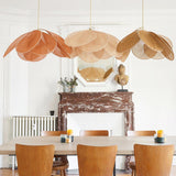 Modern Fabric Floral Petal Pendant Light for Elegant Living Room and Bedroom Lighting