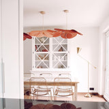 Modern Fabric Floral Petal Pendant Light for Elegant Living Room and Bedroom Lighting