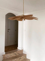 Modern Fabric Floral Petal Pendant Light for Elegant Living Room and Bedroom Lighting
