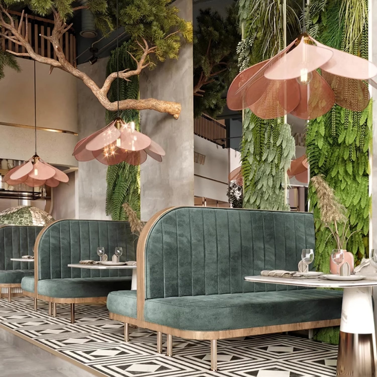 Modern Fabric Floral Petal Pendant Light for Elegant Living Room and Bedroom Lighting