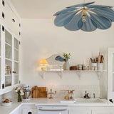 Modern Fabric Floral Petal Pendant Light for Elegant Living Room and Bedroom Lighting