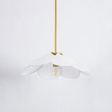Modern Fabric Floral Petal Pendant Light for Elegant Living Room and Bedroom Lighting