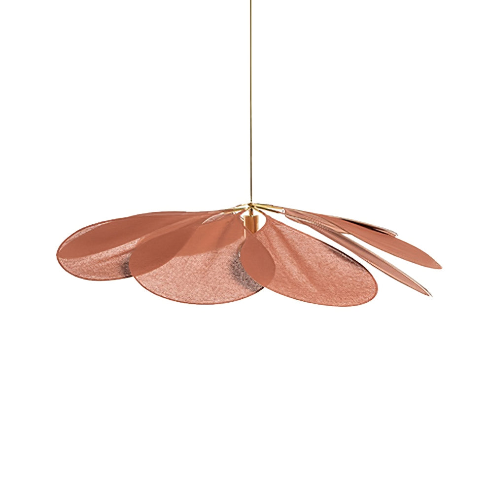 Modern Fabric Floral Petal Pendant Light for Elegant Living Room and Bedroom Lighting