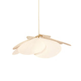 Modern Fabric Floral Petal Pendant Light for Elegant Living Room and Bedroom Lighting