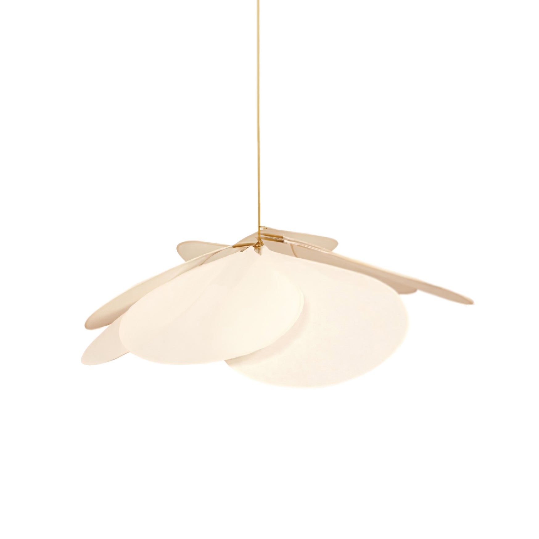 Modern Fabric Floral Petal Pendant Light for Elegant Living Room and Bedroom Lighting