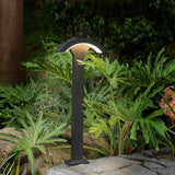 Modern Fan Shaped Outdoor LED Motion Sensor Lawn Lamp for Garden Pathway Landscape Lighting