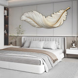 Modern Feather Design LED Wall Lamp with Remote Control and USB Power for Elegant Home Decor