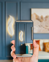 Modern Feather Resin Wall Sconce LED Lighting for Elegant Bedroom and Hallway Decor