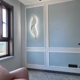 Modern Feather Resin Wall Sconce LED Lighting for Elegant Bedroom and Hallway Decor