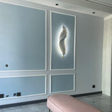 Modern Feather Resin Wall Sconce LED Lighting for Elegant Bedroom and Hallway Decor