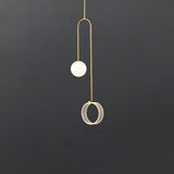 Modern Ferra Minimalist LED Pendant Light with Adjustable Rod for Living Room and Bedroom