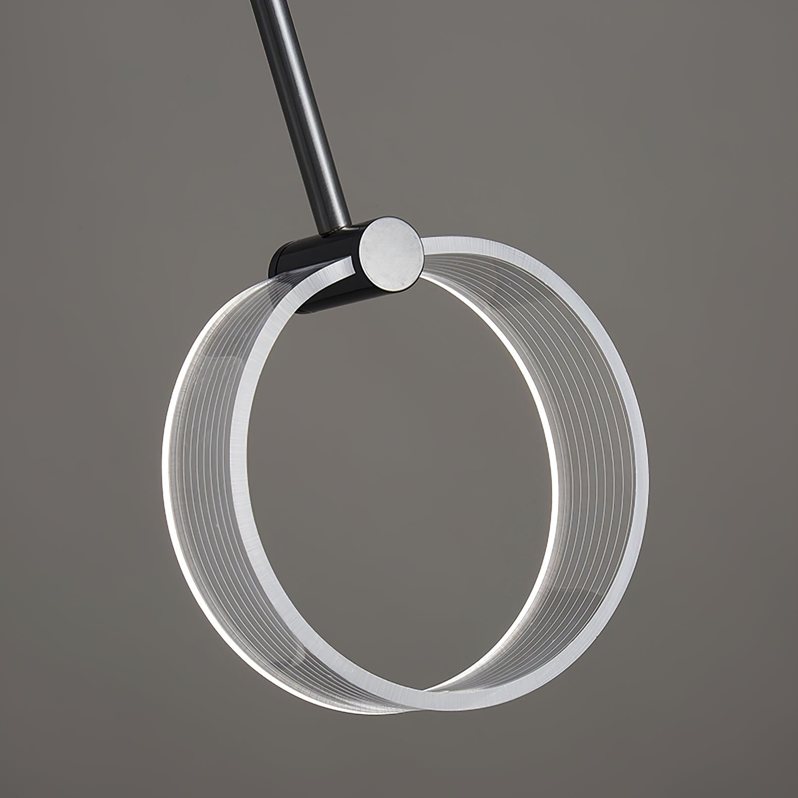 Modern Ferra Minimalist LED Pendant Light with Adjustable Rod for Living Room and Bedroom