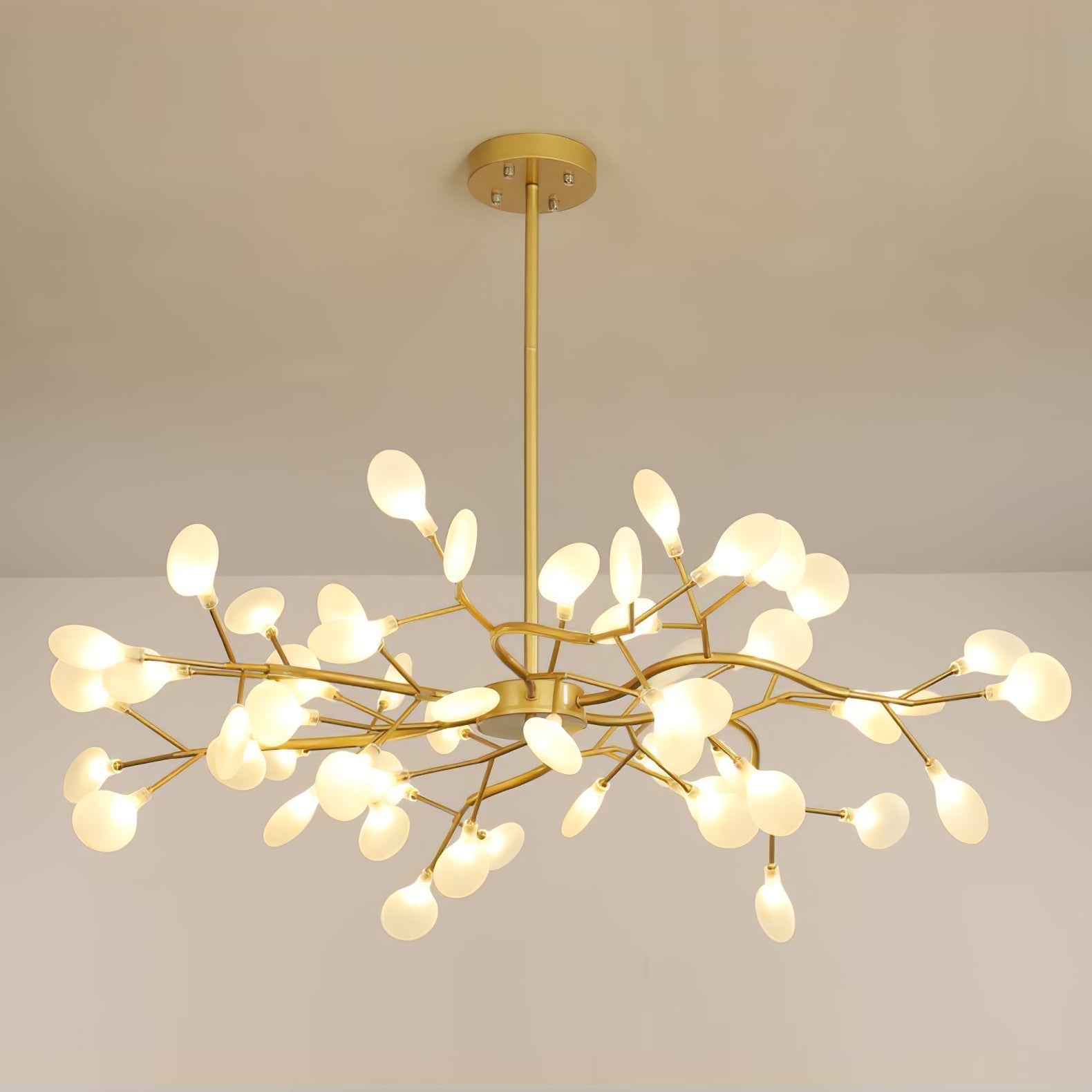 Modern Firefly Sputnik Chandelier LED Branching Pendant Light for Living Room