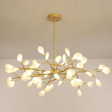 Modern Firefly Sputnik Chandelier LED Branching Pendant Light for Living Room