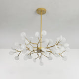 Modern Firefly Sputnik Chandelier LED Branching Pendant Light for Living Room