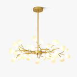 Modern Firefly Sputnik Chandelier LED Branching Pendant Light for Living Room