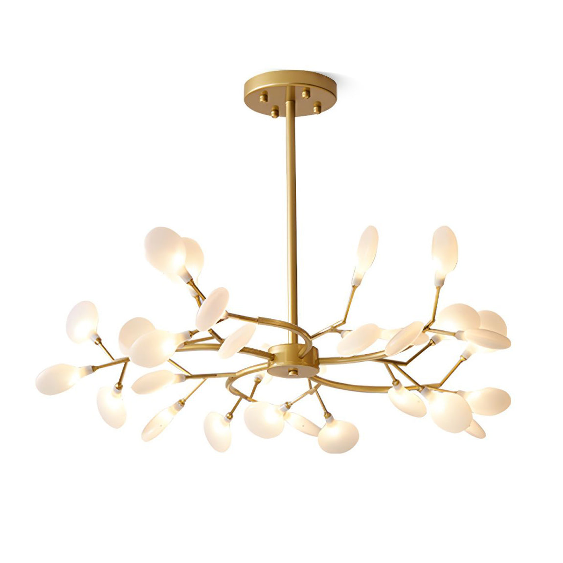 Modern Firefly Sputnik Chandelier LED Branching Pendant Light for Living Room