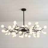 Modern Firefly Sputnik Chandelier LED Branching Pendant Light for Living Room