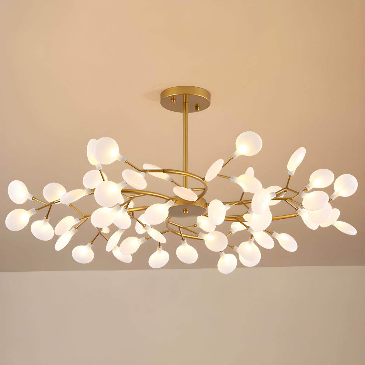 Modern Firefly Sputnik Chandelier LED Branching Pendant Light for Living Room