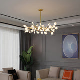 Modern Firefly Sputnik Chandelier LED Branching Pendant Light for Living Room