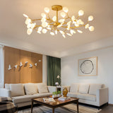 Modern Firefly Sputnik Chandelier LED Branching Pendant Light for Living Room