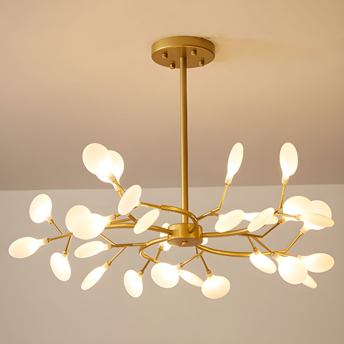 Modern Firefly Sputnik Chandelier LED Branching Pendant Light for Living Room
