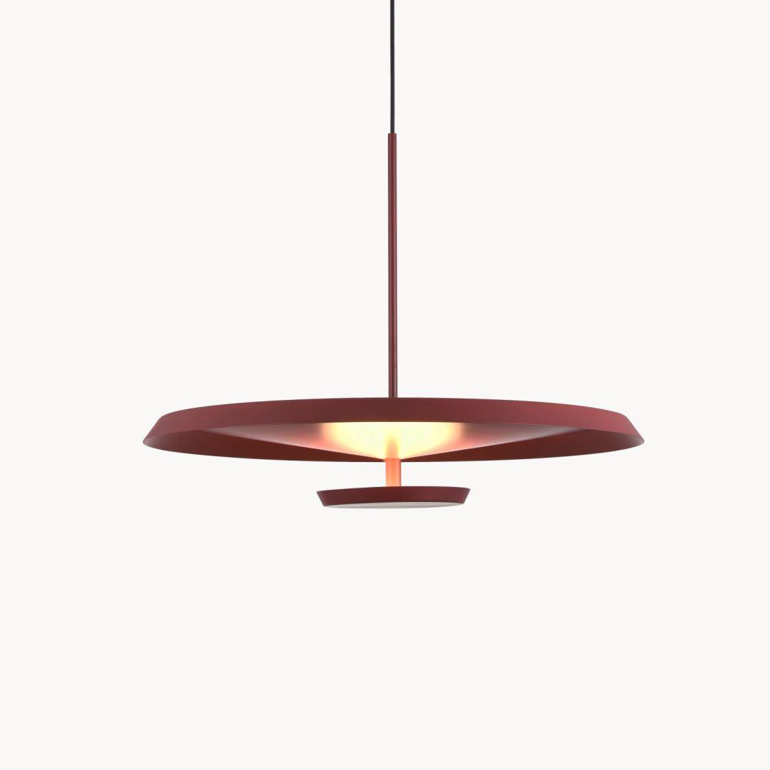 Modern Flat LED Pendant Light Aluminum Minimalist Hanging Lamp for Kitchen Island
