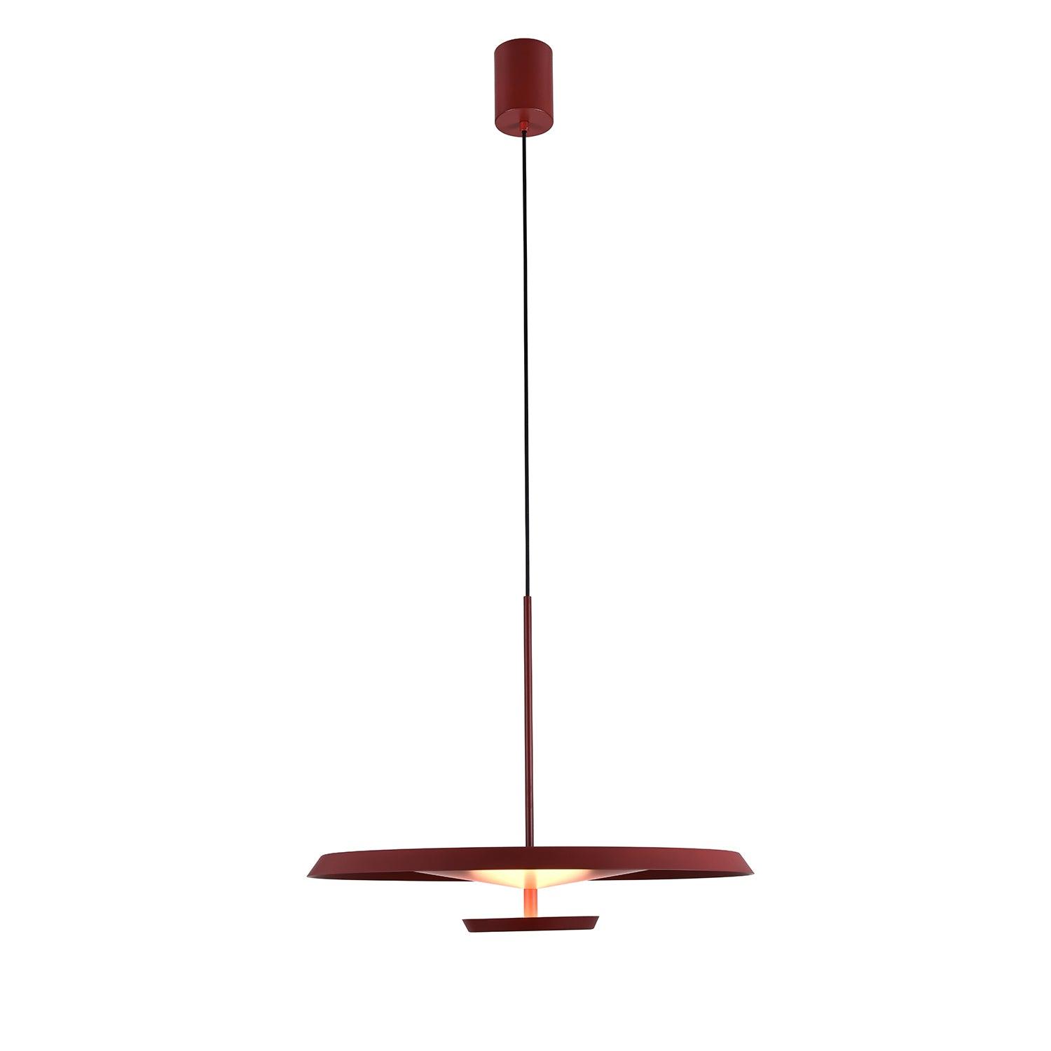 Modern Flat LED Pendant Light Aluminum Minimalist Hanging Lamp for Kitchen Island