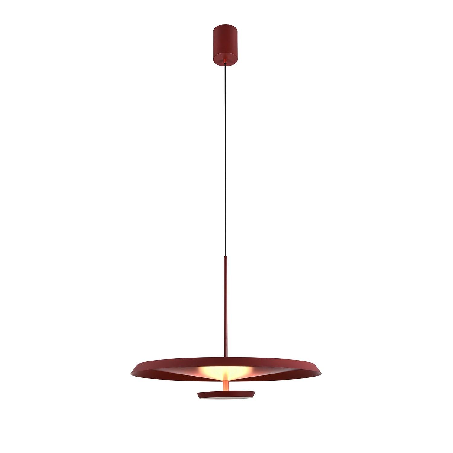 Modern Flat LED Pendant Light Aluminum Minimalist Hanging Lamp for Kitchen Island